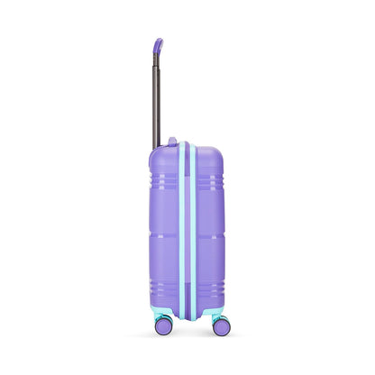 Skybags Cabin Paratrip Hard Luggage (55 cm) | Polypropylene Luggage Trolley with 8 Spinner Wheels| Purple Oppulence | Unisex 
