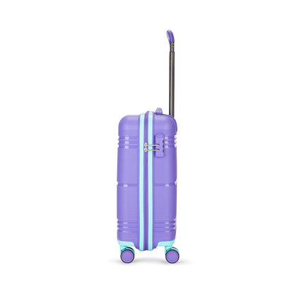 Skybags Cabin Paratrip Hard Luggage (55 cm) | Polypropylene Luggage Trolley with 8 Spinner Wheels| Purple Oppulence | Unisex 