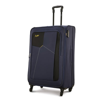 Skybags Rubik Polyester 68 Cms Blue Softsided Check-in Luggage (STRUW68EBLU) 