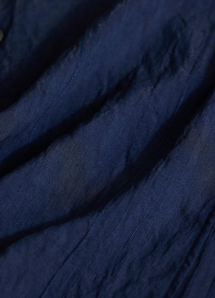 Snitch Men Cotton Blend Slim Fit Navy Casual Textured Shirts, 2XL 