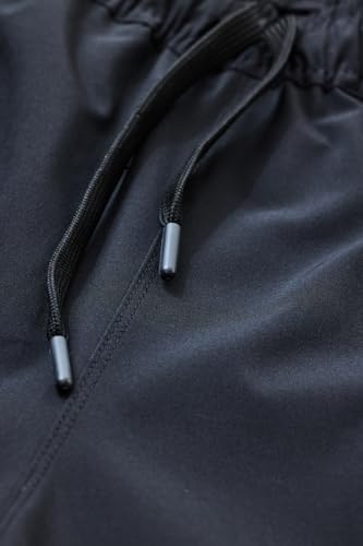 Snitch Men Track Pants | Relaxed Fit with Contrast Side Stripes & Zippered Pockets | Polyester Blend Fabric for Athletic & Street Wear | Stretchable & Comfortable Design |Black 