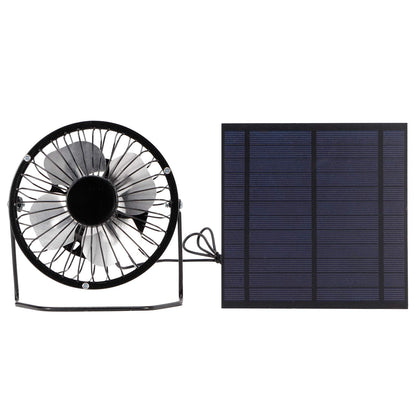 Solar Panel Set, Solar Panel Powered Fan, Solar Fan, Solar Powered Fan, Solar Charger Panel, Eco-Friendly for Greenhouse Dog Chicken House Durable 