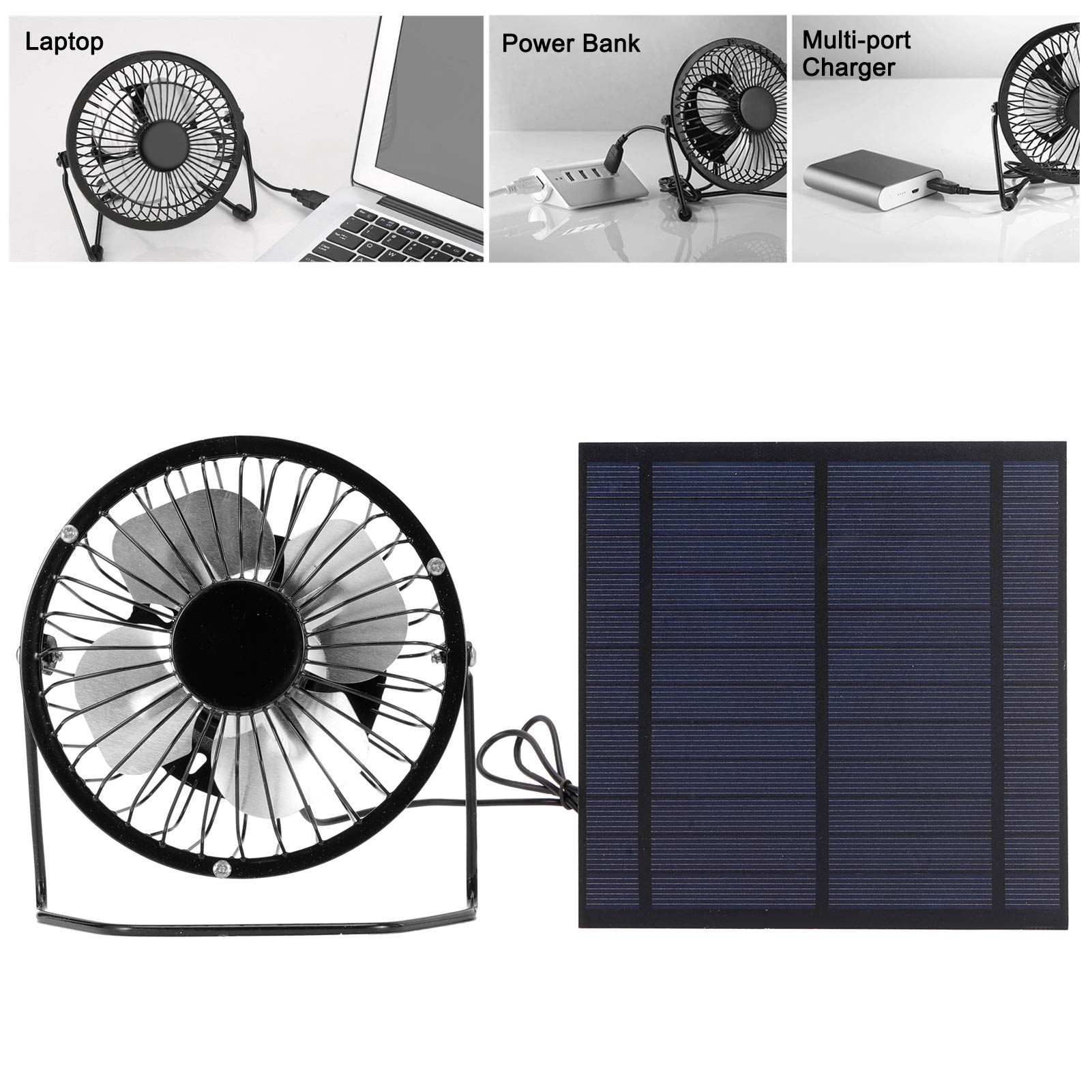 Solar Panel Set, Solar Panel Powered Fan, Solar Fan, Solar Powered Fan, Solar Charger Panel, Eco-Friendly for Greenhouse Dog Chicken House Durable 