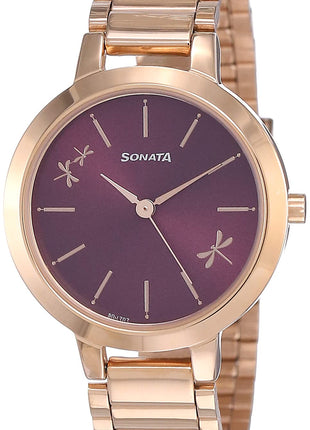 Sonata Play Analog Purple Dial Women's Watch-NN8141WM02/NP8141WM02 