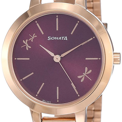 Sonata Play Analog Purple Dial Women's Watch-NN8141WM02/NP8141WM02 