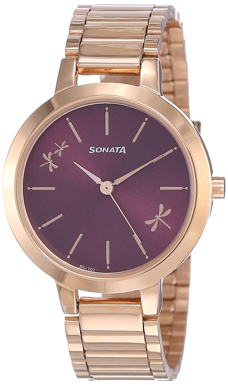 Sonata Play Analog Purple Dial Women's Watch-NN8141WM02/NP8141WM02 