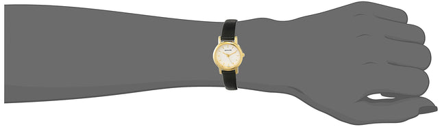 Sonata Quartz Analog White Dial Leather Strap Watch for Women-NS8976YL02W 