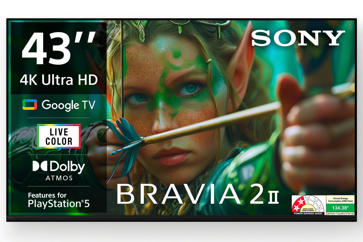 Sony 108 cm (43 inches) BRAVIA 2M2 Series 4K Ultra HD Smart LED Google TV K-43S25M2 