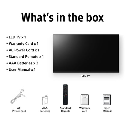 Sony 108 cm (43 inches) BRAVIA 2M2 Series 4K Ultra HD Smart LED Google TV K-43S25M2 