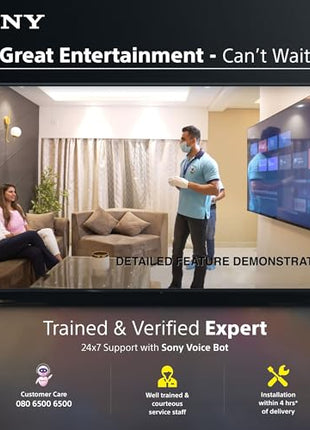 Sony 139 cm (55 inches) BRAVIA 2 4K Ultra HD Smart LED Google TV K-55S25B (Black) 