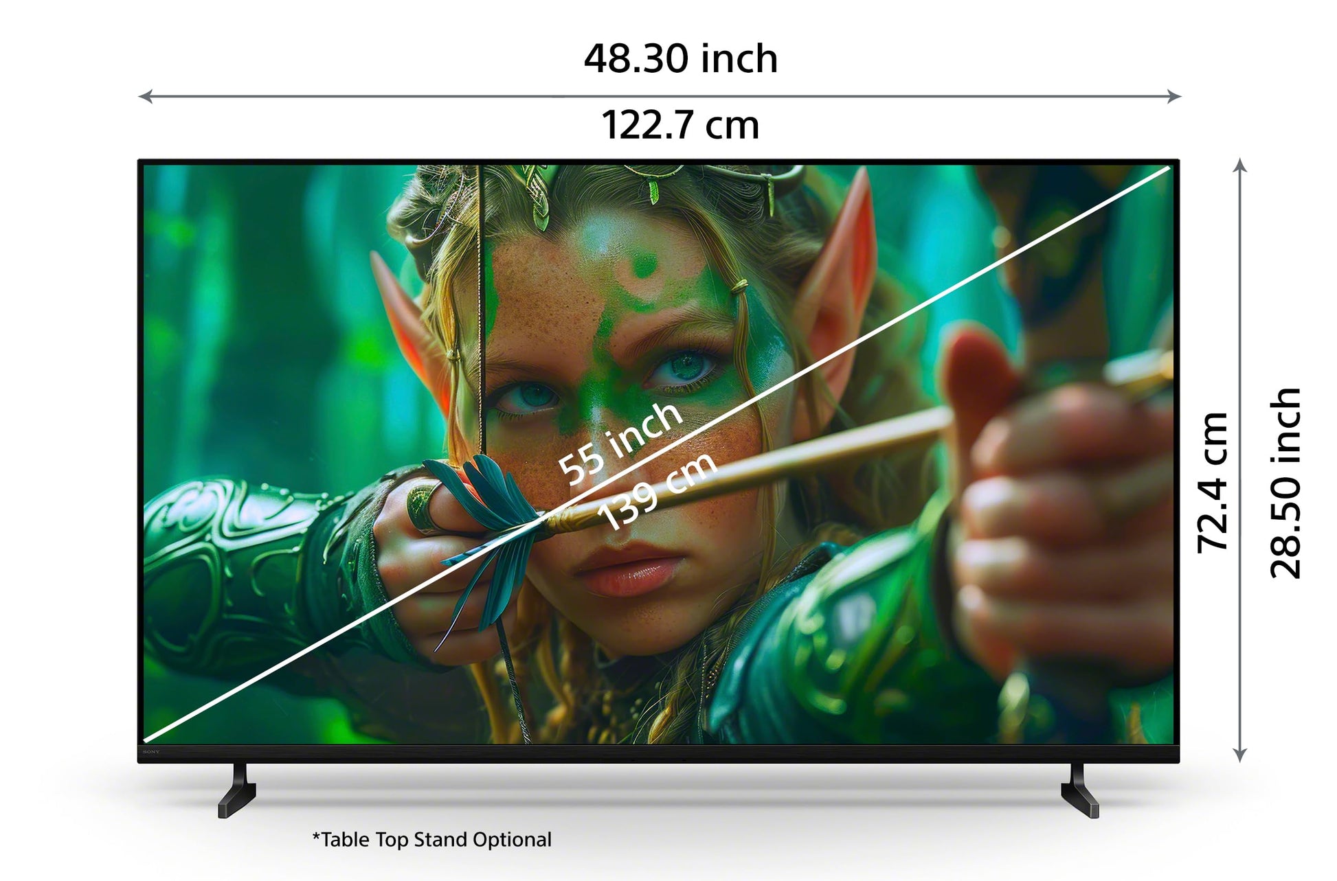 Sony 139 cm (55 inches) BRAVIA 2M2 Series 4K Ultra HD Smart LED Google TV K-55S25M2 