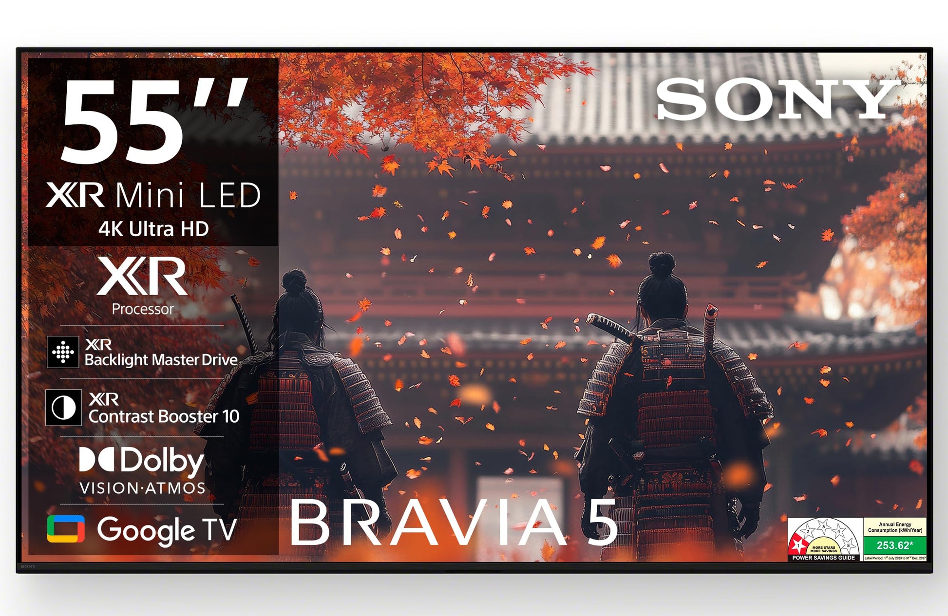 Sony 139 cm (55 inches) BRAVIA 5 4K Ultra HD Smart Mini LED Google TV K-55XR50 
