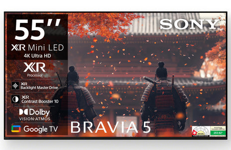 Sony 139 cm (55 inches) BRAVIA 5 4K Ultra HD Smart Mini LED Google TV K-55XR50 