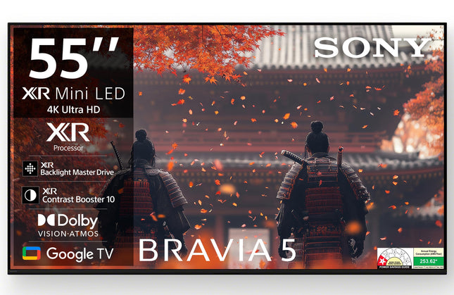 Sony 139 cm (55 inches) BRAVIA 5 4K Ultra HD Smart Mini LED Google TV K-55XR50 