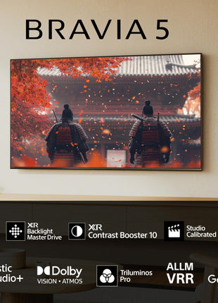 Sony 139 cm (55 inches) BRAVIA 5 4K Ultra HD Smart Mini LED Google TV K-55XR50 