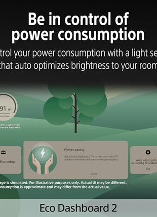 Sony 139 cm (55 inches) BRAVIA 7 4K Ultra HD AI Smart Mini LED Google TV K-55XR70 (Black) 