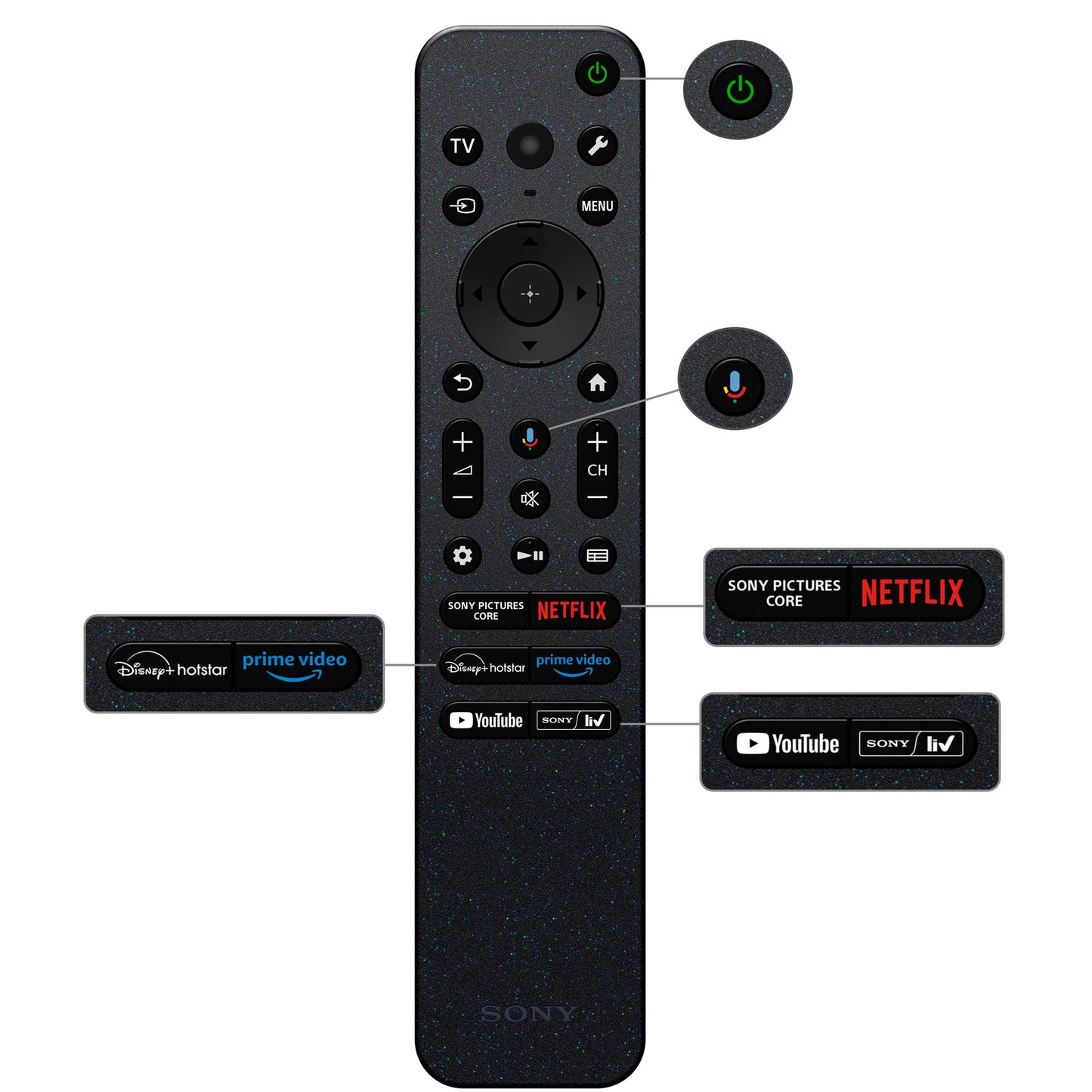 Sony 139 cm (55 inches) BRAVIA 7 4K Ultra HD AI Smart Mini LED Google TV K-55XR70 (Black) 