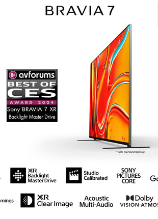 Sony 139 cm (55 inches) BRAVIA 7 4K Ultra HD AI Smart Mini LED Google TV K-55XR70 (Black) 