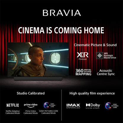 Sony 139 cm (55 inches) BRAVIA 7 4K Ultra HD AI Smart Mini LED Google TV K-55XR70 (Black) 
