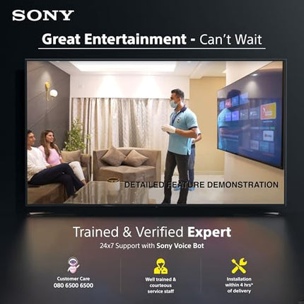 Sony 139 cm (55 inches) BRAVIA 7 4K Ultra HD AI Smart Mini LED Google TV K-55XR70 (Black) 
