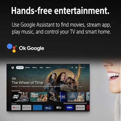 Sony 139 cm (55 inches) BRAVIA 7 4K Ultra HD AI Smart Mini LED Google TV K-55XR70 (Black) 