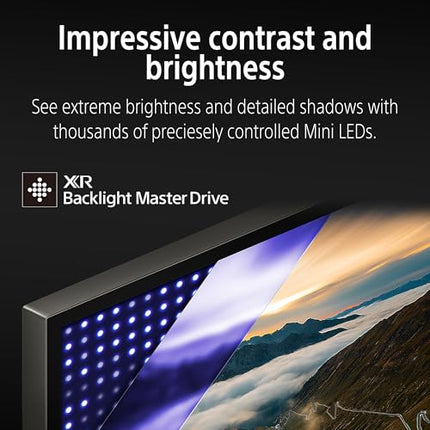 Sony 139 cm (55 inches) BRAVIA 7 4K Ultra HD AI Smart Mini LED Google TV K-55XR70 (Black) 