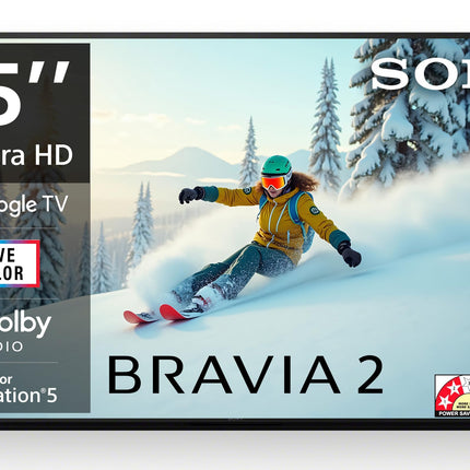 Sony 164 cm (65 inches) BRAVIA 2 4K Ultra HD Smart LED Google TV K-65S25B (Black) 