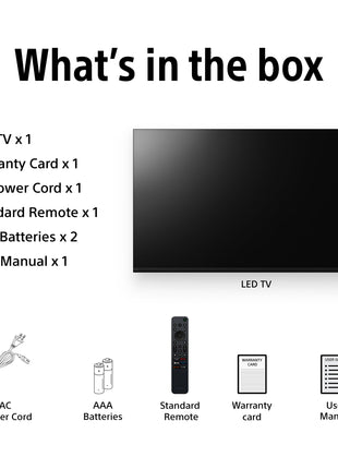 Sony 164 cm (65 inches) BRAVIA 2M2 Series 4K Ultra HD Smart LED Google TV K-65S25M2 