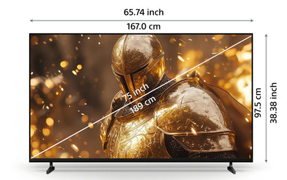 Sony 189 cm (75 inches) BRAVIA 2M2 Series 4K Ultra HD Smart LED Google TV K-75S25BM2 