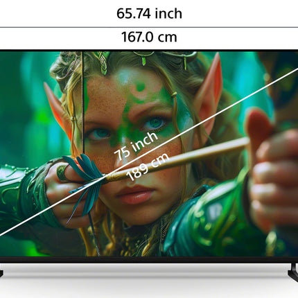 Sony 189 cm (75 inches) BRAVIA 2M2 Series 4K Ultra HD Smart LED Google TV K-75S25M2 