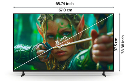 Sony 189 cm (75 inches) BRAVIA 2M2 Series 4K Ultra HD Smart LED Google TV K-75S25M2 