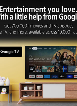 Sony 189 cm (75 inches) BRAVIA 7 4K Ultra HD AI Smart Mini LED Google TV K-75XR70 (Black) 