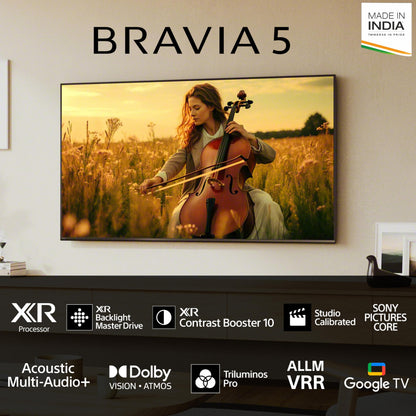 Sony 215 cm (85 inches) BRAVIA 5 Series 4K Ultra HD Smart Mini LED Google TV K-85XR55A 