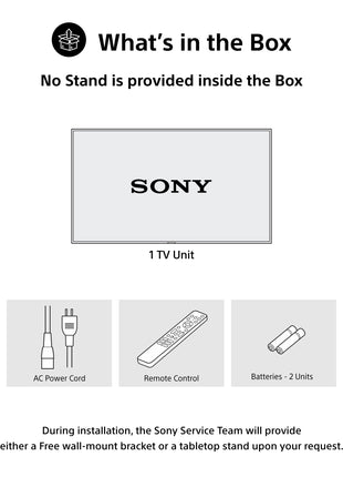 Sony 43 Inch BRAVIA 4K Ultra HD Smart LED Google TV K43S22BM2 
