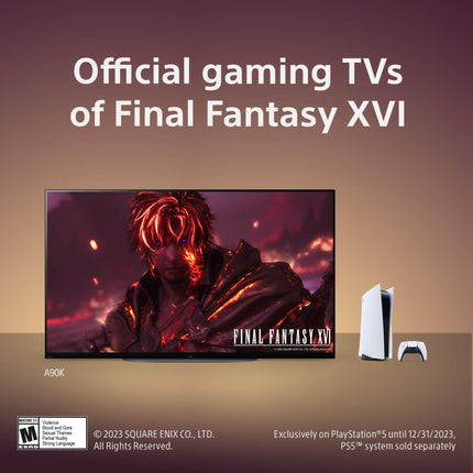 Sony 48 Inch 4K Ultra HD TV A90K Series: BRAVIA XR OLED Smart Google TV with Dolby Vision HDR and Exclusive Features for The Playstation- 5 XR48A90K- Latest Model,Black 