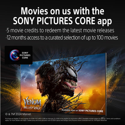 Sony 65 Inch BRAVIA 4K Ultra HD Smart LED Google TV 2M2 Series K65S25BM2 