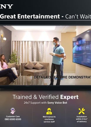 Sony 65 Inch BRAVIA 4K Ultra HD Smart LED Google TV 2M2 Series K65S25BM2 