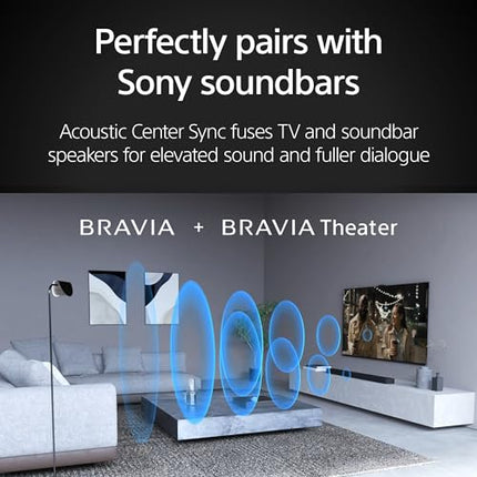 Sony 65-Inch Mini LED QLED 4K Ultra HD TV BRAVIA 7 Smart Google TV with Dolby Vision HDR, Exclusive Ps5 Features, (K-65XR70) 2024 Model 