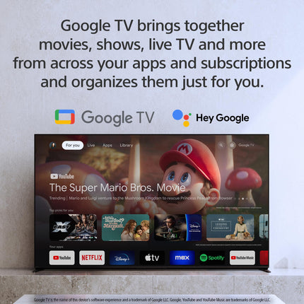 Sony 65-Inch Mini LED QLED 4K Ultra HD TV BRAVIA 7 Smart Google TV with Dolby Vision HDR, Exclusive Ps5 Features, (K-65XR70) 2024 Model 
