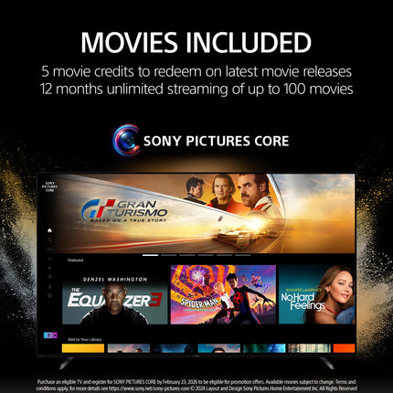 Sony 65-Inch Mini LED QLED 4K Ultra HD TV BRAVIA 7 Smart Google TV with Dolby Vision HDR, Exclusive Ps5 Features, (K-65XR70) 2024 Model 