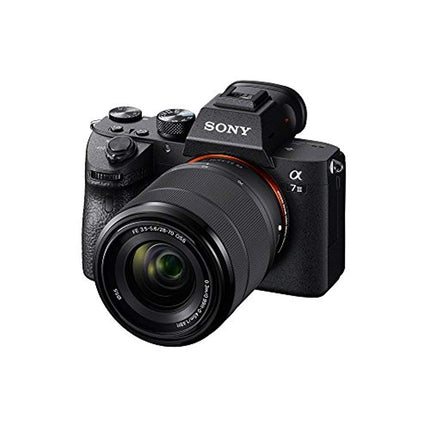 Sony A7 Iii Full-Frame Mirrorless Interchangeable-Lens 64 GB Camera (With 28-70Mm F3.5-5.6 Oss Lens), 2X Optical Zoom, Black,24.2MP 
