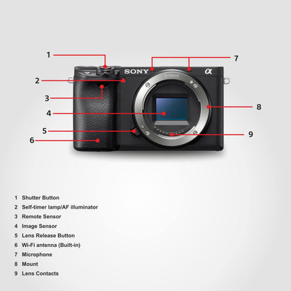 Sony Alpha ILCE-6400M 24.2MP Mirrorless Digital SLR Camera (Black) with 18-135mm Zoom Lens | APS-C Sensor |Real-Time Eye Auto Focus | 4K Vlogging Camera | Tiltable LCD - Black 