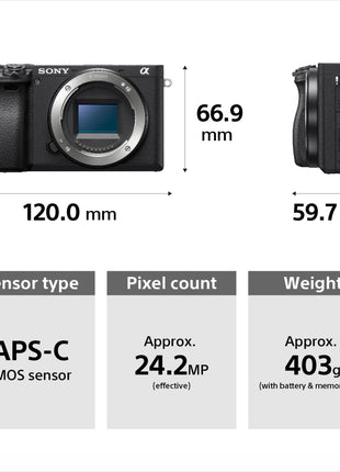Sony Alpha ILCE-6400M 24.2MP Mirrorless Digital SLR Camera (Black) with 18-135mm Zoom Lens | APS-C Sensor |Real-Time Eye Auto Focus | 4K Vlogging Camera | Tiltable LCD - Black 