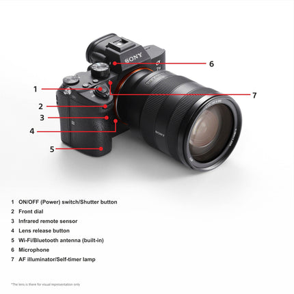 Sony Alpha ILCE-7M3K Full-Frame 24.2MP Mirrorless Digital SLR Camera with 28-70mm Zoom Lens | 4K Full Frame | Real-Time Eye Auto Focus | Tiltable LCD, Low Light Camera - Black 