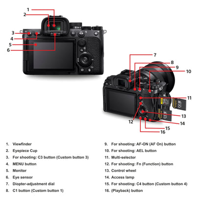 Sony Alpha ILCE-7M4 Full-Frame Hybrid Camera 33MP Interchangeable-Lens Mirrorless Camera Body (4K 60P Video Recording, Real-Time Eye AF for Humans, Birds, Animals) - Digital_Zoom, Black, 