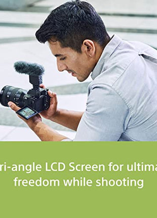 Sony Alpha ILCE-7M4K Full-Frame Hybrid Camera 33MP Interchangeable-Lens Mirrorless Camera with 28-70mm Digital Zoom Lens | 4K 60P Video Recording | Real-Time Eye AF for Humans, Birds, Animals - Black 