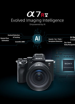 Sony Alpha ILCE-7RM5 Full-Frame High Resolution 61 MP Camera|Artificial Intelligence for Human Pose Estimation|Real-time AF for Human/Animals/Birds/Insects/Train/Cars/Aeroplanes|Movie Recording 8k 24p 