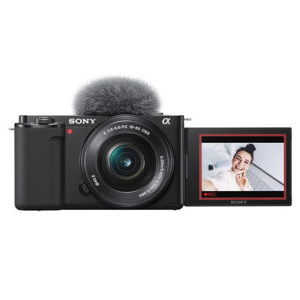 Sony Alpha ZV-E10L 24.2 Mega Pixel Interchangeable-Lens Mirrorless vlog Camera with 16-50 mm Lens, Made for Creators | APS-C Sensor | Advanced Autofocus | Clear Audio & 4K Movie Recording - Black 