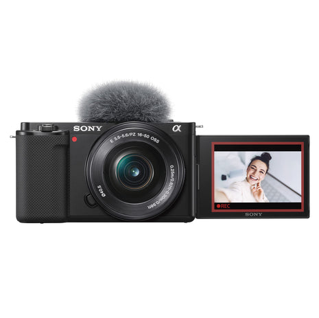 Sony Alpha ZV-E10L 24.2 Mega Pixel Interchangeable-Lens Mirrorless vlog Camera with 16-50 mm Lens, Made for Creators | APS-C Sensor | Advanced Autofocus | Clear Audio & 4K Movie Recording - Black 