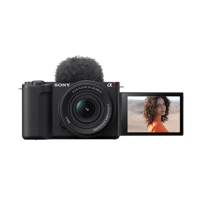 Sony Alpha ZV-E10M2K 26 MP Interchangeable Lens Mirrorless Vlog Camera for Creators (16-50mm Power Zoom Lens) | APS-C Sensor | 4K 60p with 10bit 4:2:2 Recording - (Black) 